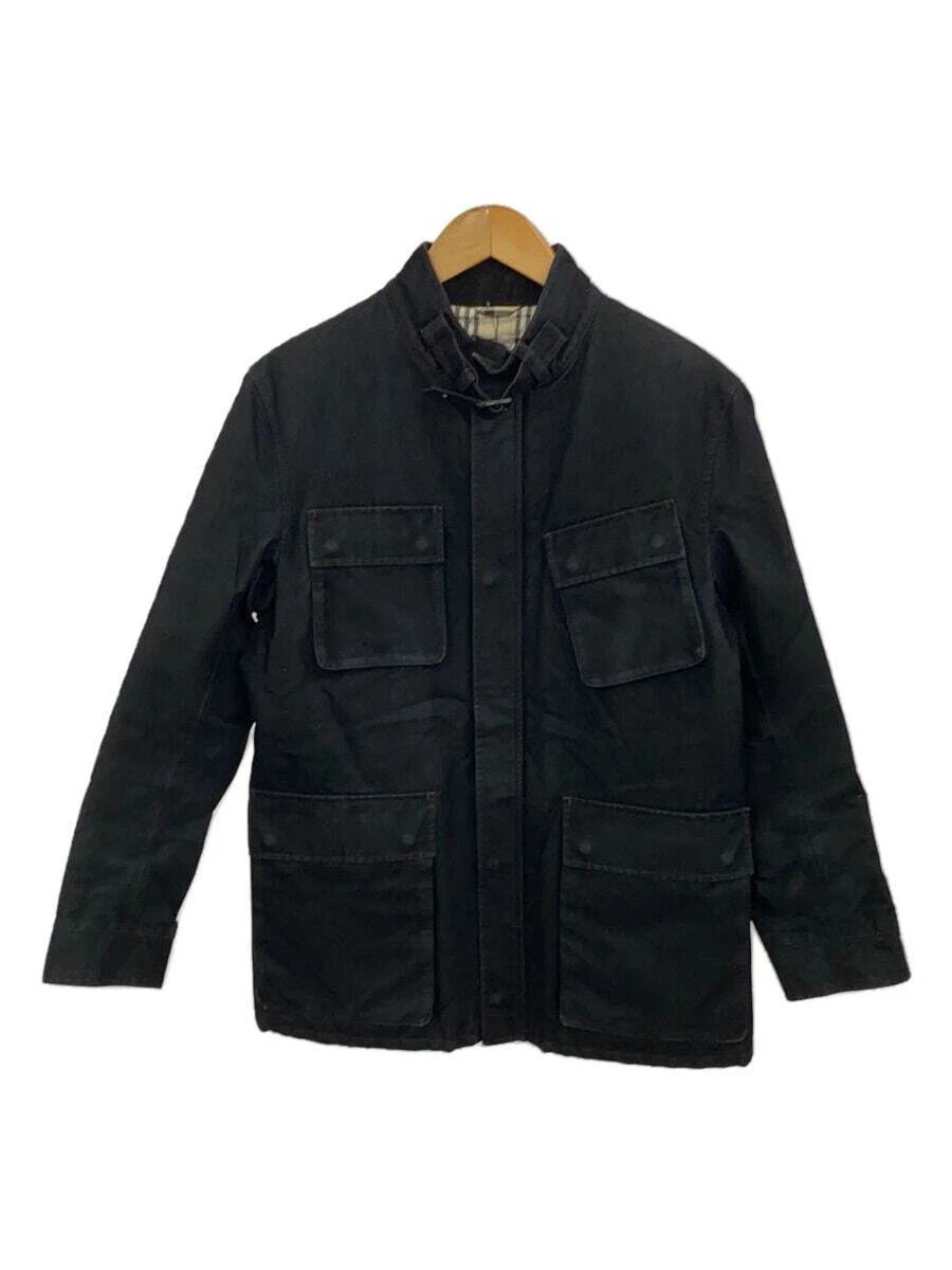 Giacca BURBERRY BLACK LABEL XS BLK bmp24 315 09 cotone nero dal Giappone '027