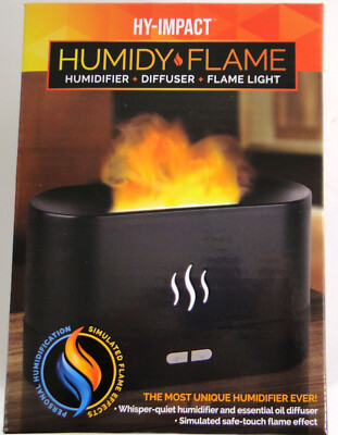 3D Flame USB Air Humidifier Essential Oil Diffuser Bedroom Mist Humidy Flame