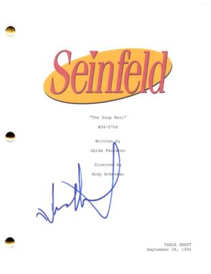 Jason Alexander Signed Autograph Seinfeld Soup Nazi Script - George ...