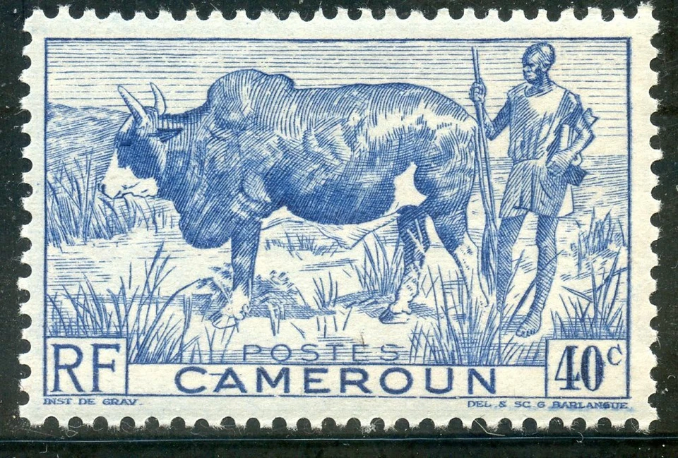 TIMBRE COLONIES FRANCAISES CAMEROUN NEUF N° 276 ** FAUNE / BOEUF A BOSSE - Photo 1/1