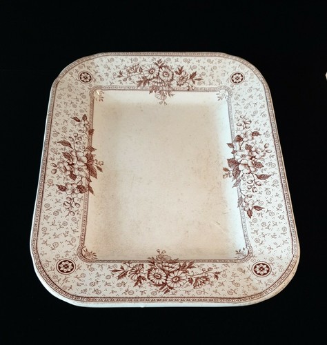 Mel Rose Cliff England Antique Serving Dish Bone China Porcelain Platter Melrose - Picture 9 of 12