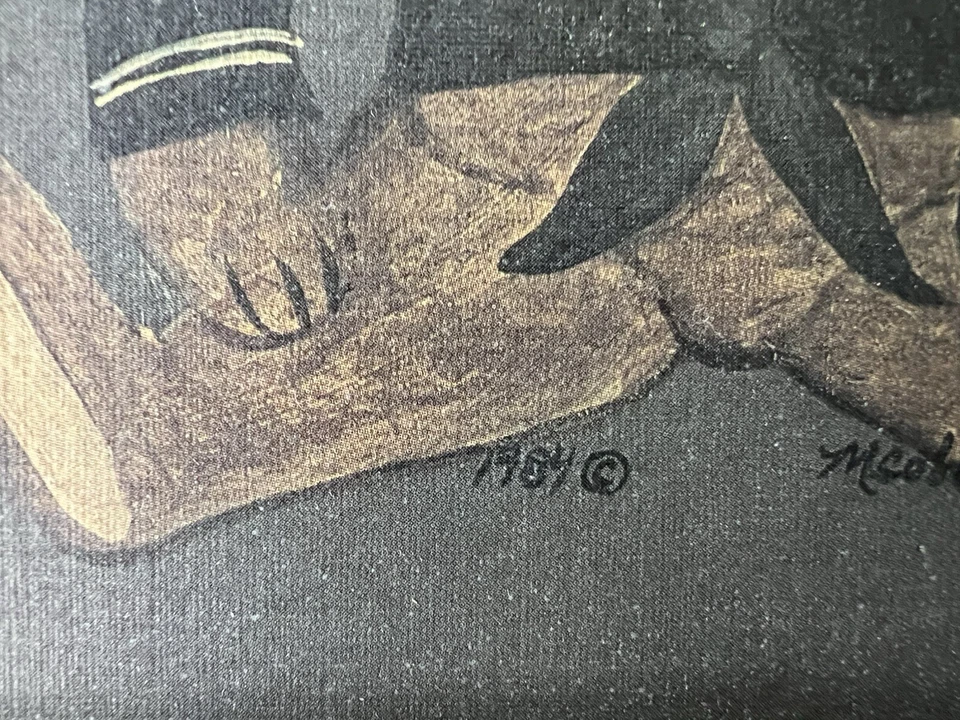 签名 1984 年航海 ABC 育婴 水手 泰迪熊 带框 悬挂式 Sullins House — 第 3/4 张图片