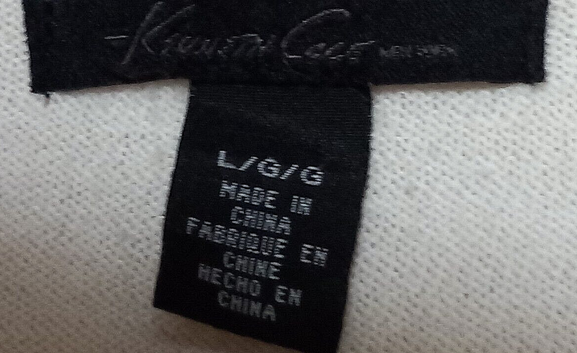 Kenneth Cole  polyester blend solid white sweater… - image 4