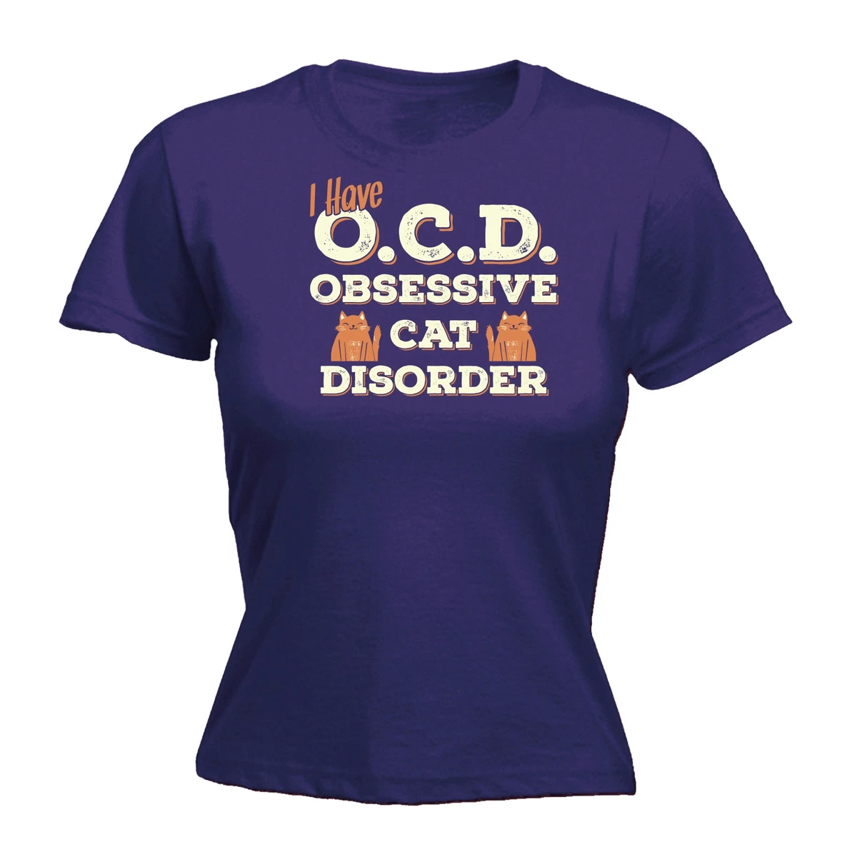 Obsessive cat top disorder t shirt