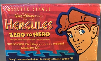 Zero to Hero PROMO CASSETTE TAPE Disney's HERCULES Soundtrack - NEW
