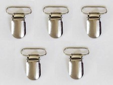 1 5 50 Lead Free Suspender Bib Pacifier Clip Buckle Ribbon Webbing Strap Sew S
