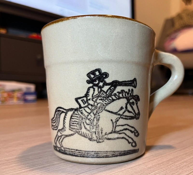 Vintage Holt Howard Oven Proof Mug -USA- Horse and Jockey Design