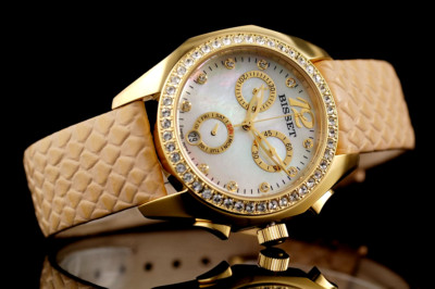 BISSET VAMP BSAD81 CHRONO DAMENUHR  SWISS MADE NEU MIT ETIKETT   ! SALE !