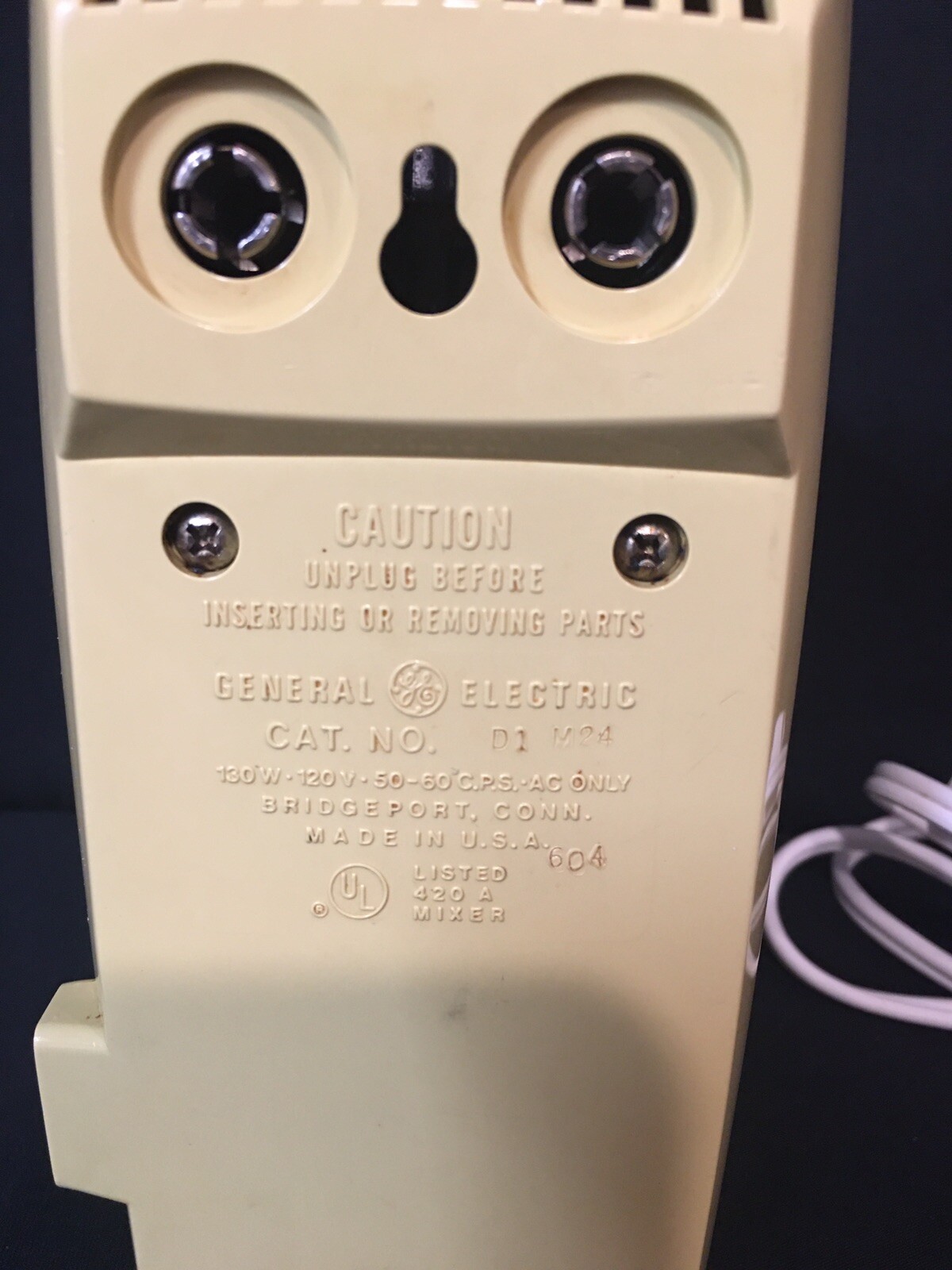 General Electric Handheld MixerVINTAGEWith WhisksWORKS eBay