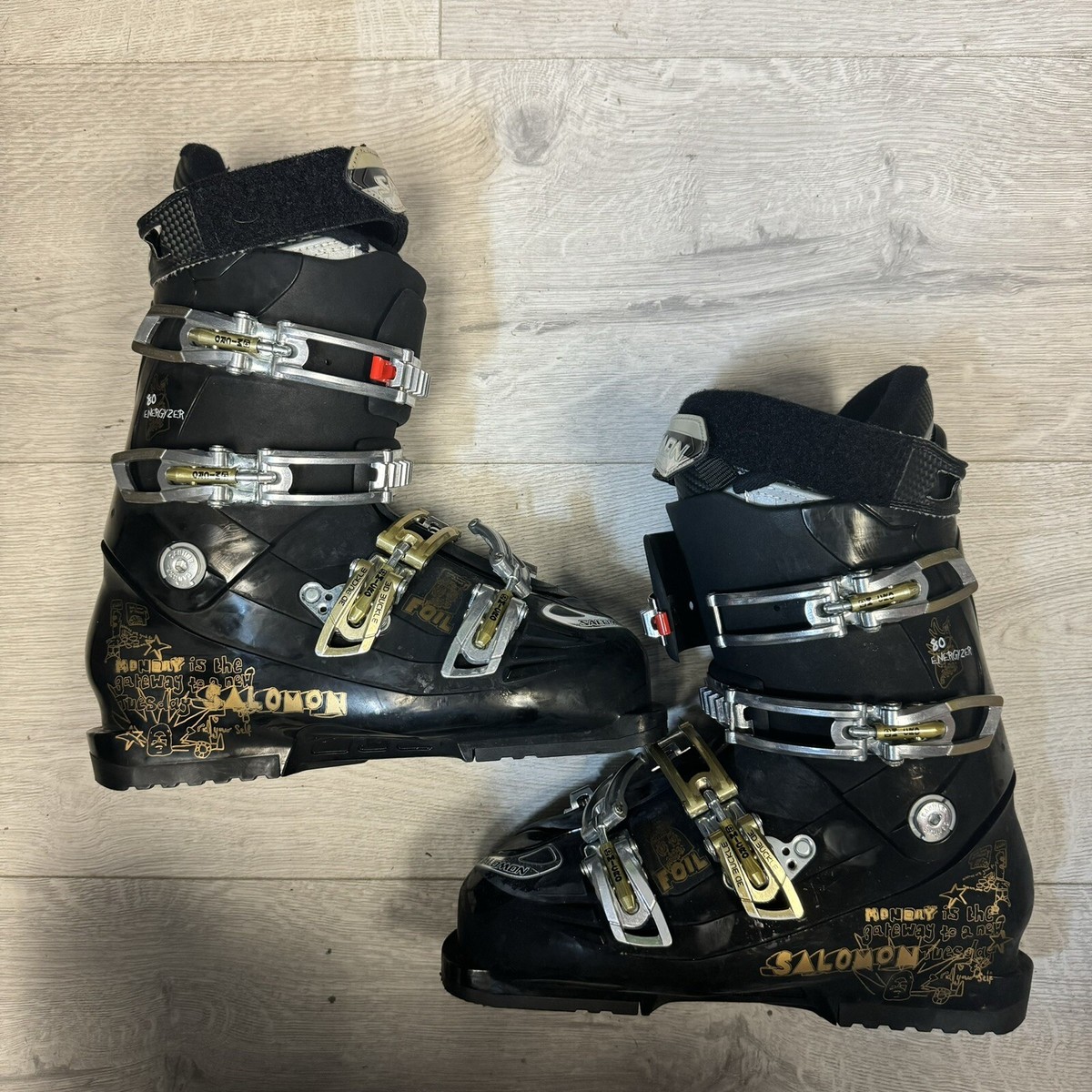 Salomon Idol 8 Energyzer 80 Alpine Ski Boots Women's Sz 26 | eBay