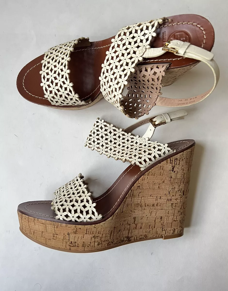 Tory burch top daisy wedge