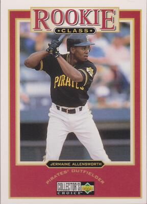 【レトロ レア】野球選手 ブライアース　メンコ 1997 Collector's Choice Rookie Class Jermaine Allensworth RC #6