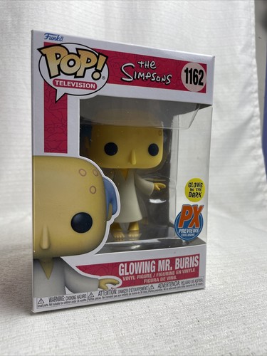 Funko Pop! The Simpsons Glowing Mr. Burns PX Exclusive Vinyl Figure - NIB