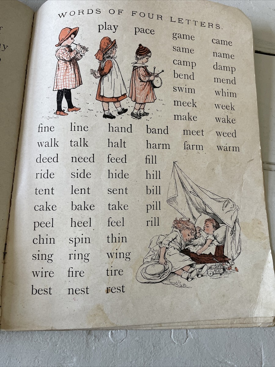 Vintage 1899 Play & Learn ABC Childrens Book by McLoughlin