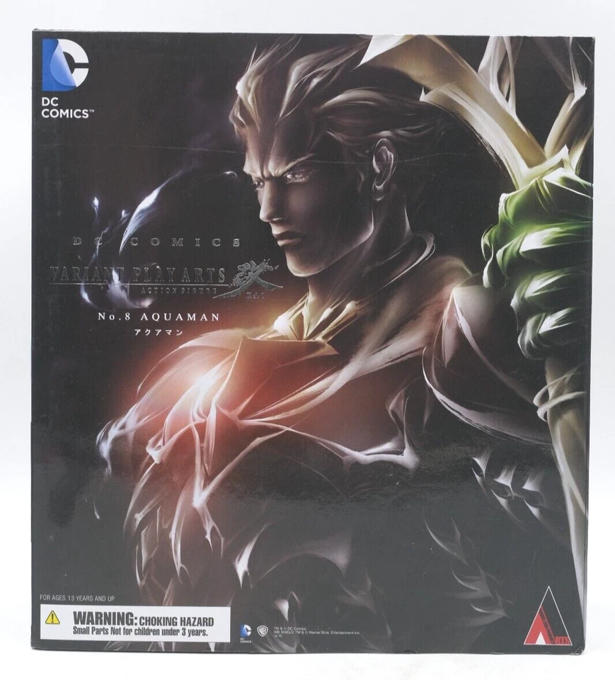 Square Enix Nº 8 Aquaman Play Arts Kai DC Comics variante pieza faltante Foto 2 de 4