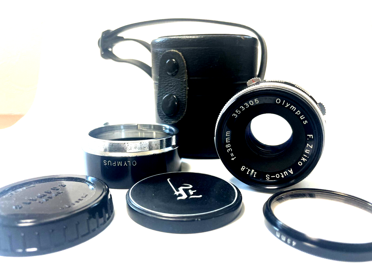 Olympus F. Zuiko Auto-S 38mm f/1.8 MF Lens for Pen-F Lens From