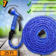 Heavy Duty Expandable Flexible Garden Hose Magic Water Pipe Spray Gun Nozzle