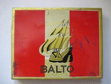 Vintage BALTO Franz. Zigarettendose Zigarettenbox Blechschachtel_Blechdose_1