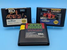 Sega Genesis Game Lot of 3 - George Forman, Ferrari & F-117 - Authentic & Tested