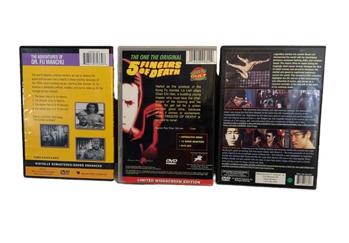 Kung Fu Classic DVD Set Dr. Fu Manchu, Bruce Lee Double Film, 5 Fingers of Death - Bild 2 von 2
