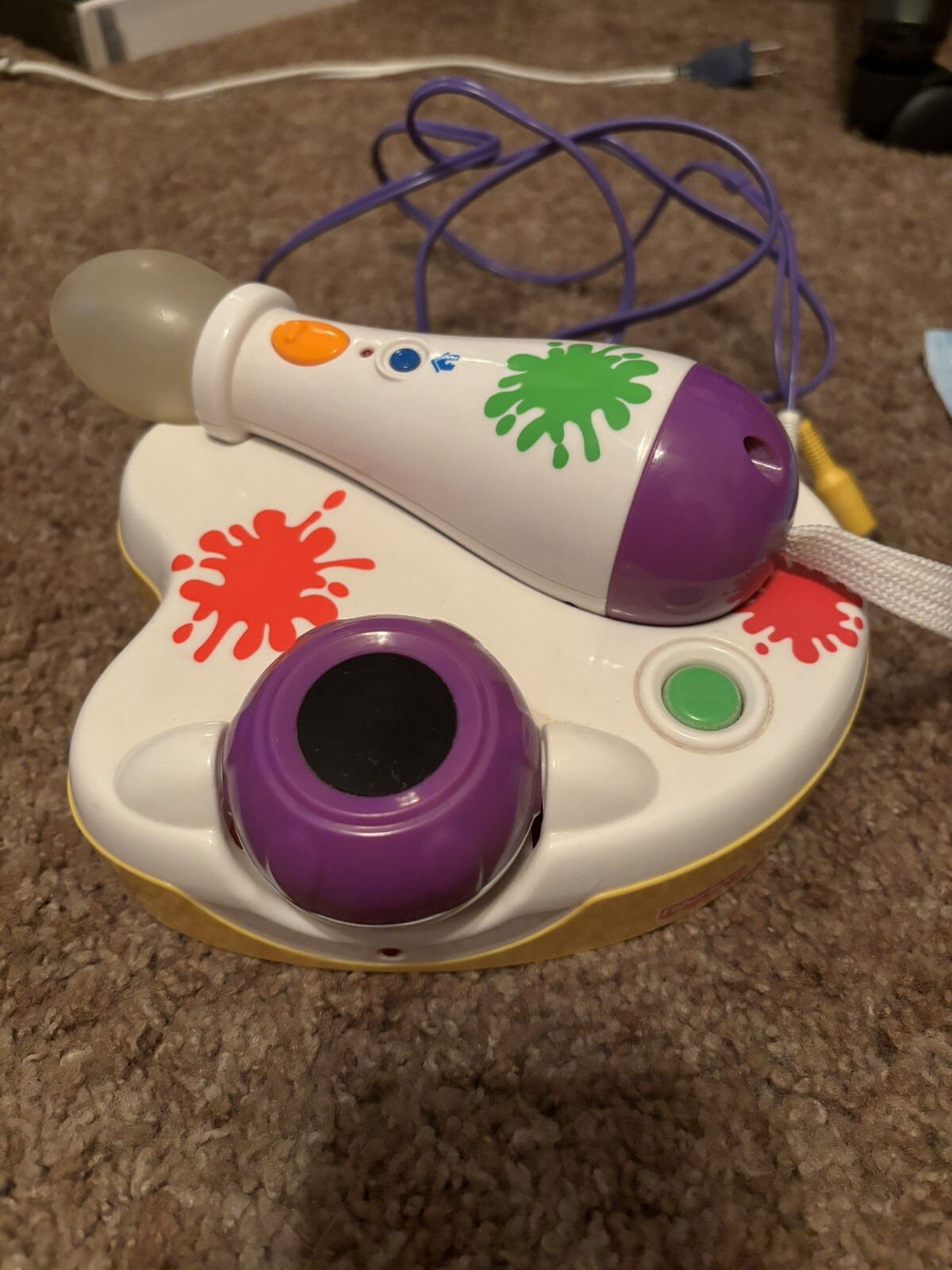 Splatster FISHER PRICE SPLATSTER ART ELECTRONIC DRAWING PLUG IN PLAY TV VIDEO ...