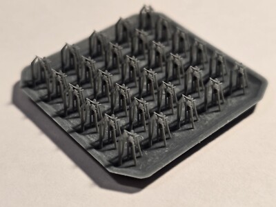 1/700 Printed 20mm Oerlikon AA Guns (Early) 45 Degree Position Medium Pack X 30