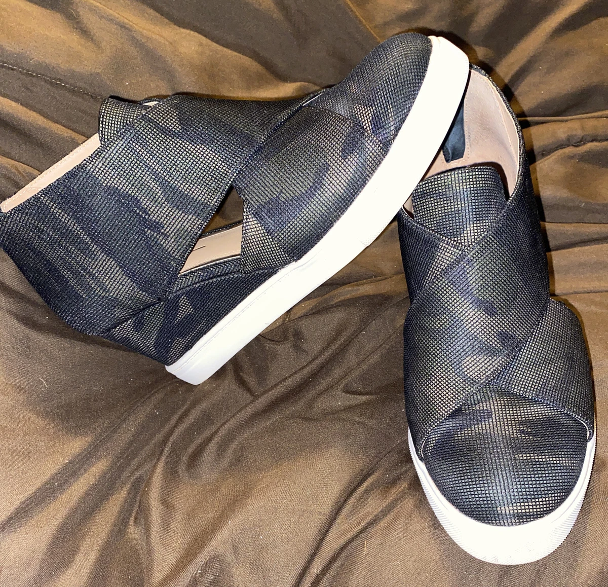 Camo shop sneaker wedges