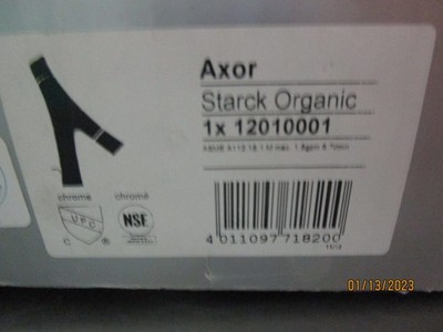 Hansgrohe Axor Starck Organic Bathroom Faucet with Pop Up Drain 12010001 Chrome