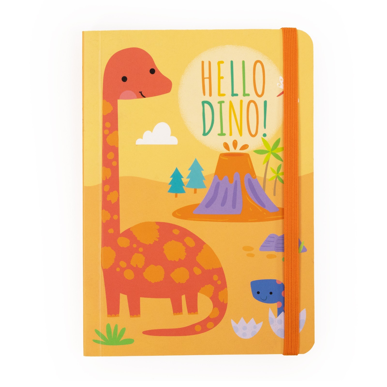 Dinosaurs A6 Notebook | Elastic Closure | Lined Journal for Kids