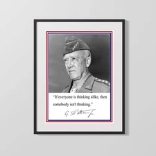 Classic Quotes - General Patton - Think Different - Military Leadership Quote