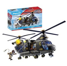 Playmobil 71149 City Action Tactical Police Twin-Prop Helicopter, highly detaile
