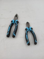 SHALL Lineman's Pliers & Diagonal Cutters Set Of 2 Blue 8 In Steel Handles