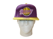 Mitchell & Ness Los Angeles Lakers Purple/Gold Hardwood Classics Upside Down Hat