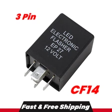 3-Pin Car Flasher Relay Fix LED Light Turn Signal Hyper Flash CF14 JL-02 EP35