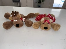 Hallmark Plush Rodney And Rhonda Reindeer Weighted Feet Plush, With Tags