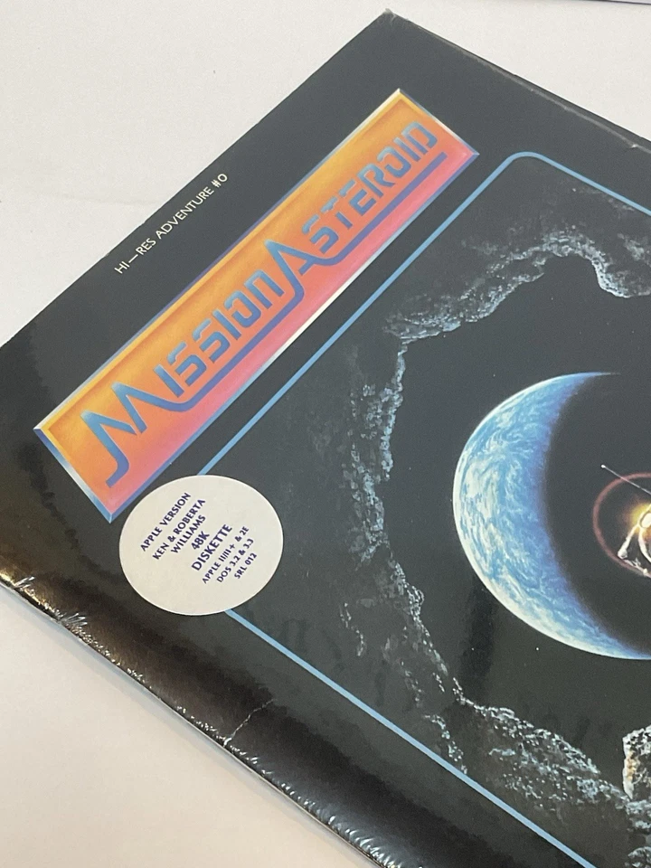 Vintage Apple II Mission Asteroid Sierra On-Line Sierra Venture NOS Sealed - Image 3 of 4