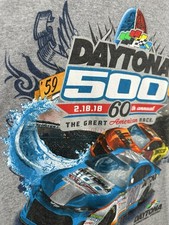 Daytona 500 2018 NASCAR Men’s Double Sided Large Long Sleeve T-Shirt Speedweek