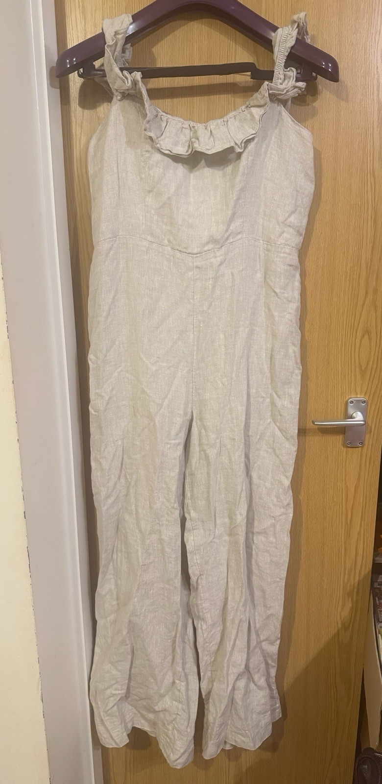 Comfy Los Angeles Atelier & Other Stories beige strappy Jumpsuit Eur 44, Uk 14