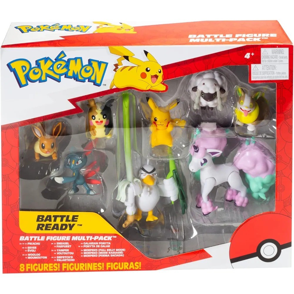 Pokémon Battle Figure Multi Pack Toy Set, 8 Pieces