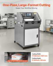 Electric Paper Cutter, Metal Programmable Paper Cutter Machine, 17.99 inch Cutt