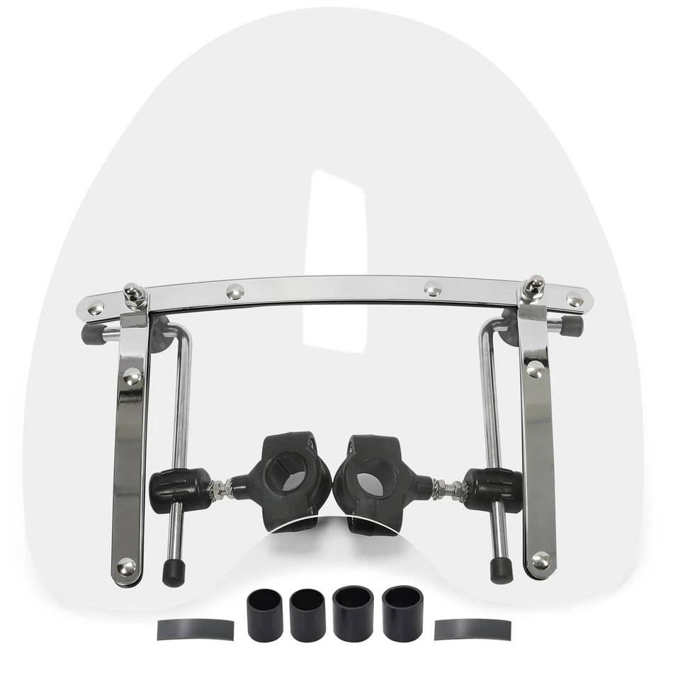 Parabrisas transparente manillar para Yamaha V Star 650 950 1100 7/8"" 1"" Foto 2 de 4