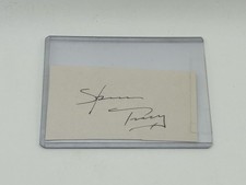 Spencer Tracy Autograph on Card Hollywood Actor Oscar Winner