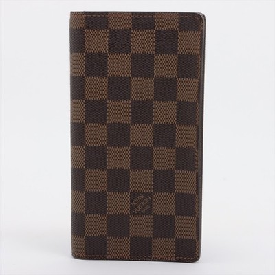 PRE-LOVED Louis Vuitton Damier Porto Cult Crédit N60825 CT01013 Brown Long Walle