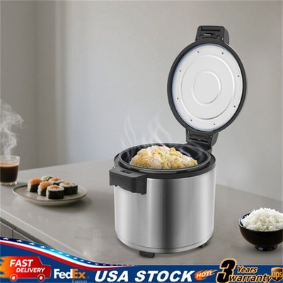 Commercial Kitchen Electric Rice Cooker Warmer Stainless Steel 6.08Gal NEW