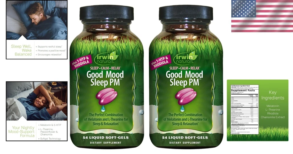 Fórmula Sleep Wellness - Melatonina y L-teanina - 2 botellas Foto 2 de 4