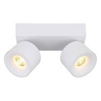 Globo Rae Led-Strahler Deckenlampe 2-Flammig Weiß Metall 20,5 X 12 Cm