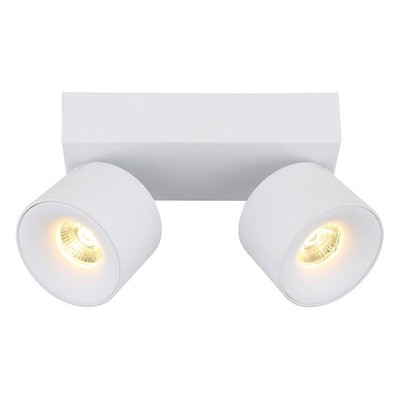 GLOBO RAE LED-Strahler Deckenlampe 2-flammig Weiß Metall 20,5 x 12 cm