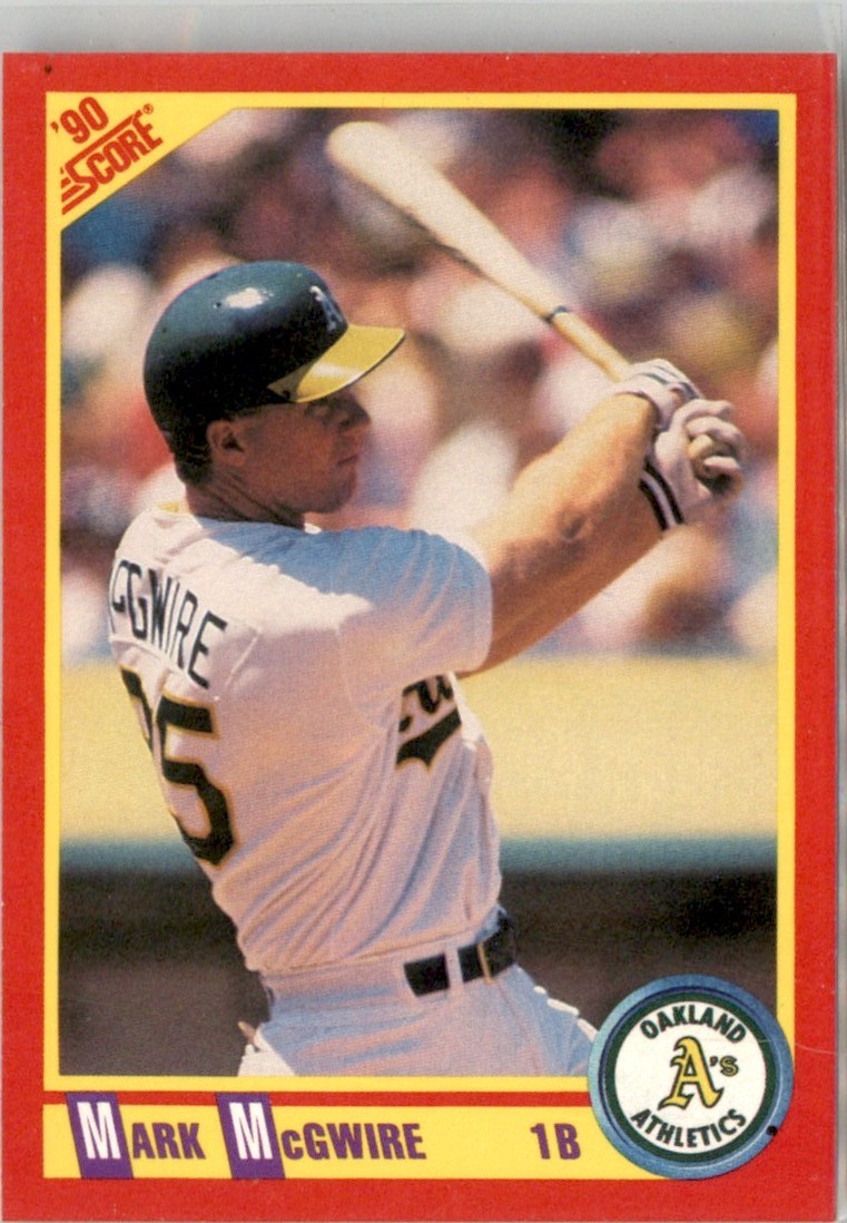 1990 Score Mark McGwire Oakland Athletics #385