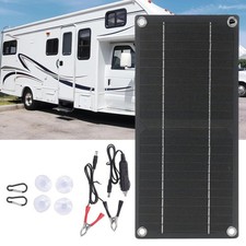 12V Solarpanel Solarmodul 40A Ladegerät USB Kit Für Wohnwagen Camping Boot