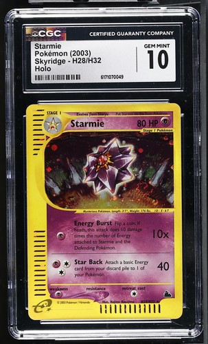 Starmie graded CGC 10 for sale on eBay
